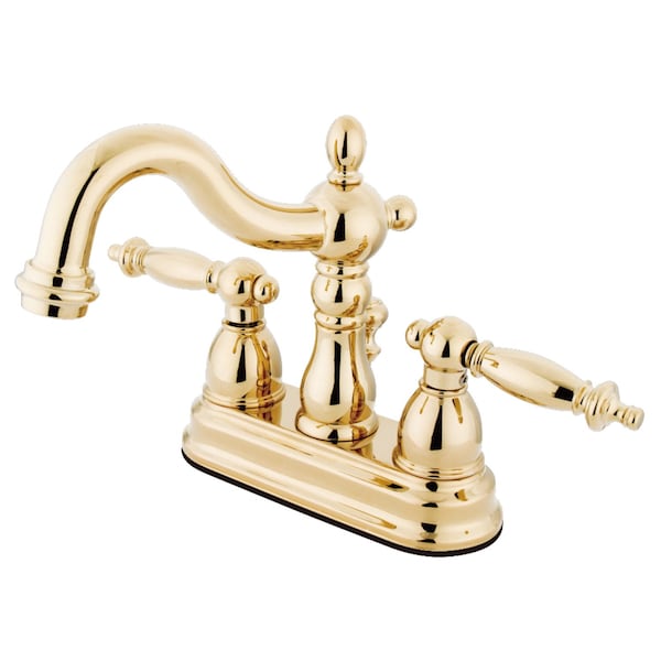 KS1602TL 4" Centerset Bathroom Faucet, Polished Brass